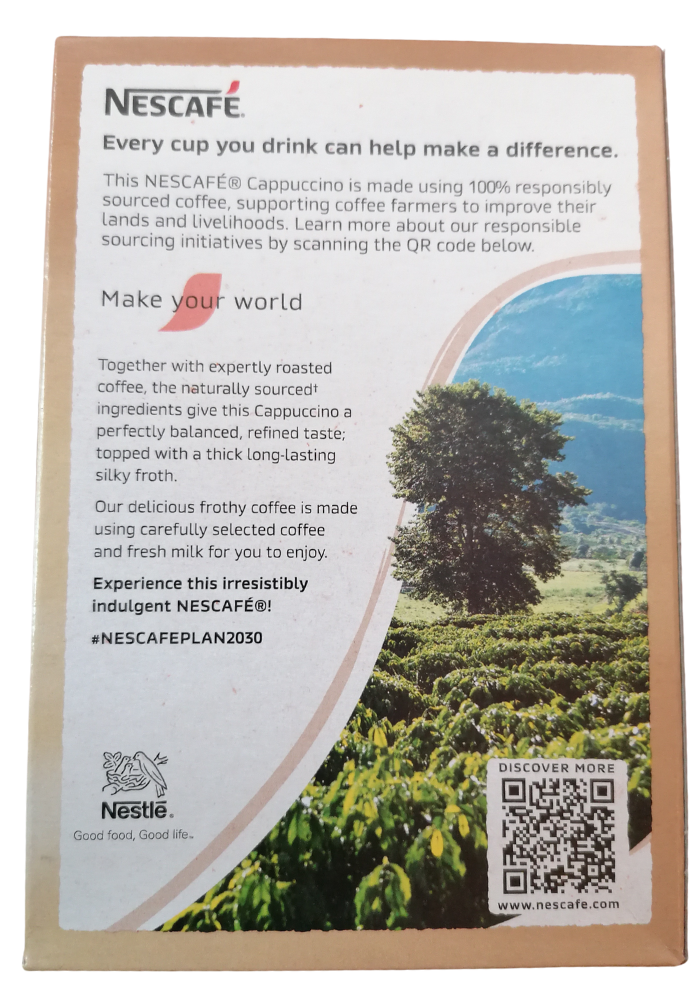 Nescafe 8 Sac Cappucino - 124 g