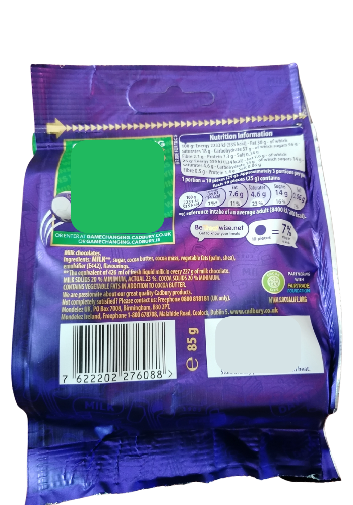 Diary Milk Chocolate Buttons - 85 g