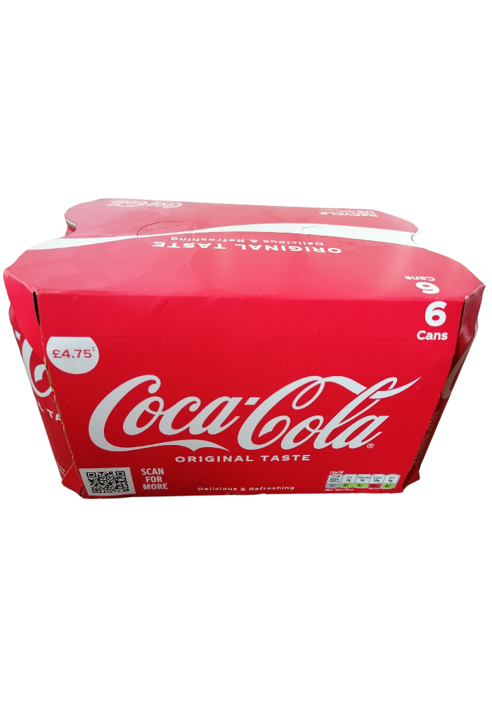 Coca Cola Classic 6 cans (330mL) - 1980 g
