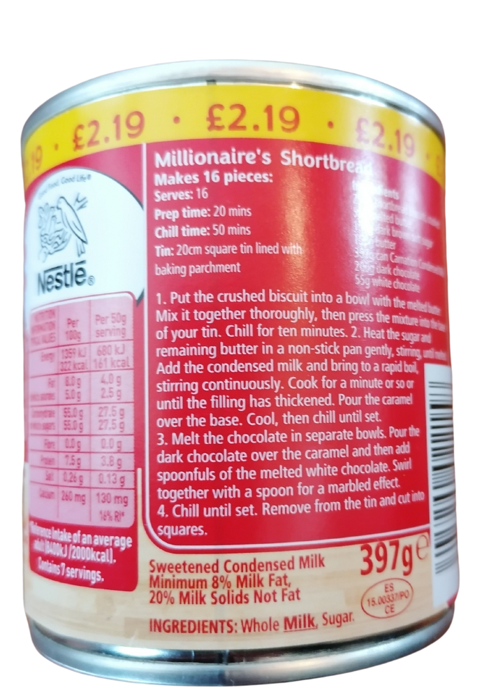 Nestle Condensed Milk - 397 g