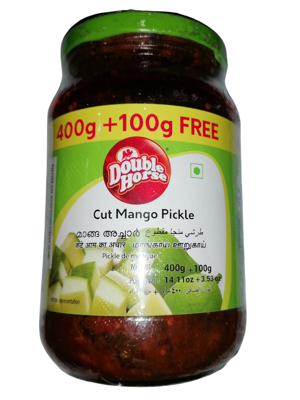 Double Horse Cut Mango Pickle - 400 g