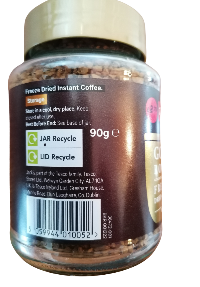 Jacks Gold Roast Freeze Dried Coffee - 90 g