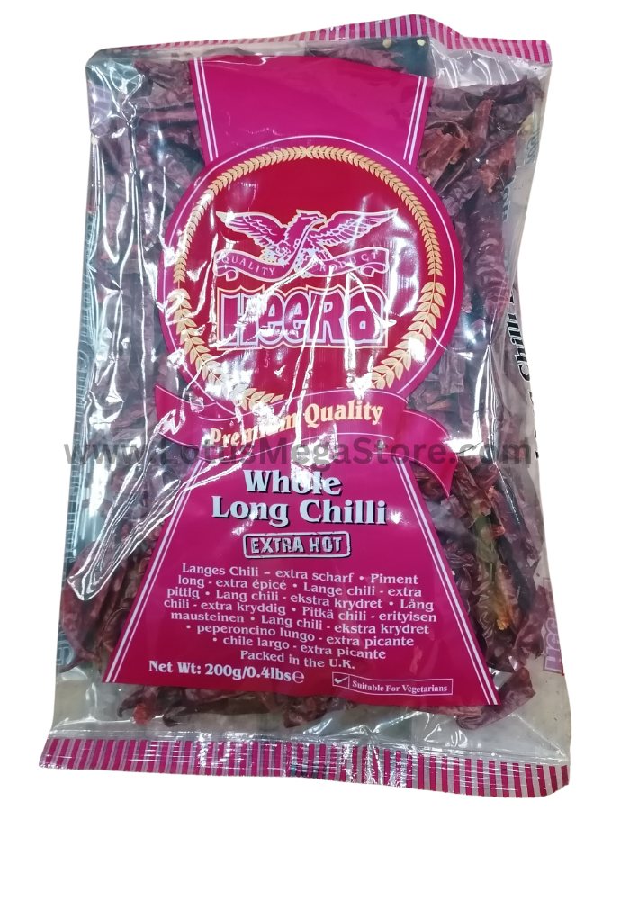 Heera Long Chilli Whole, Extra Hot - 200 g