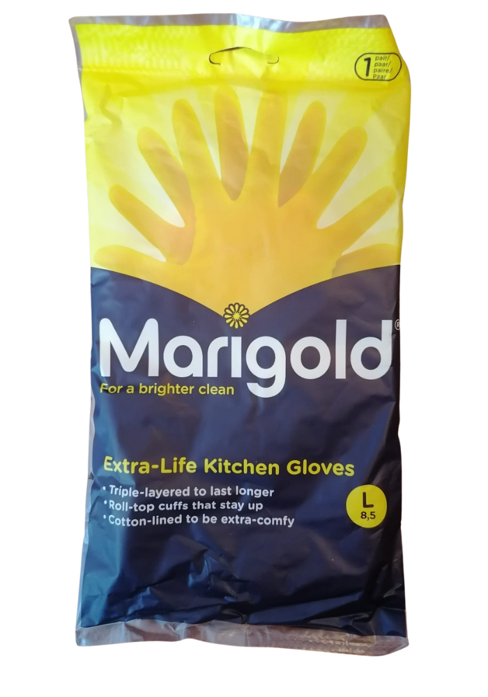 Marigold Kitchen Gloves, Large - 1 Pair