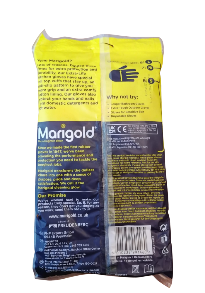 Marigold Kitchen Gloves, Large - 1 Pair