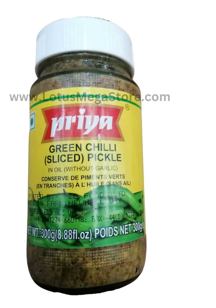 Priya Green Chilli Pickle - 300 g