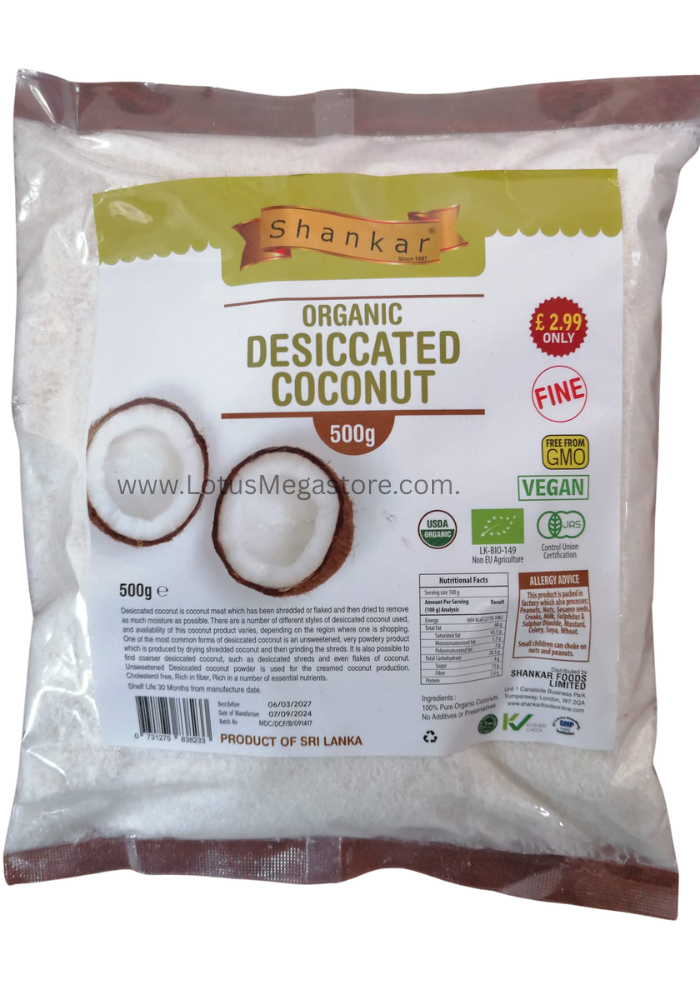 Organic Desiccated Coconut Fine
