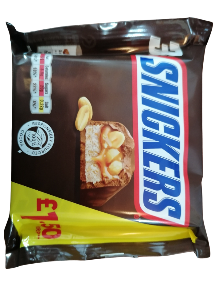 Snickers 3 Chocolate Bars - 125 g