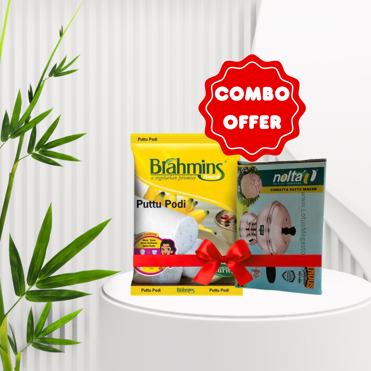 Chiratta Puttu Maker & Brahmins Puttu Podi 2.5 kg