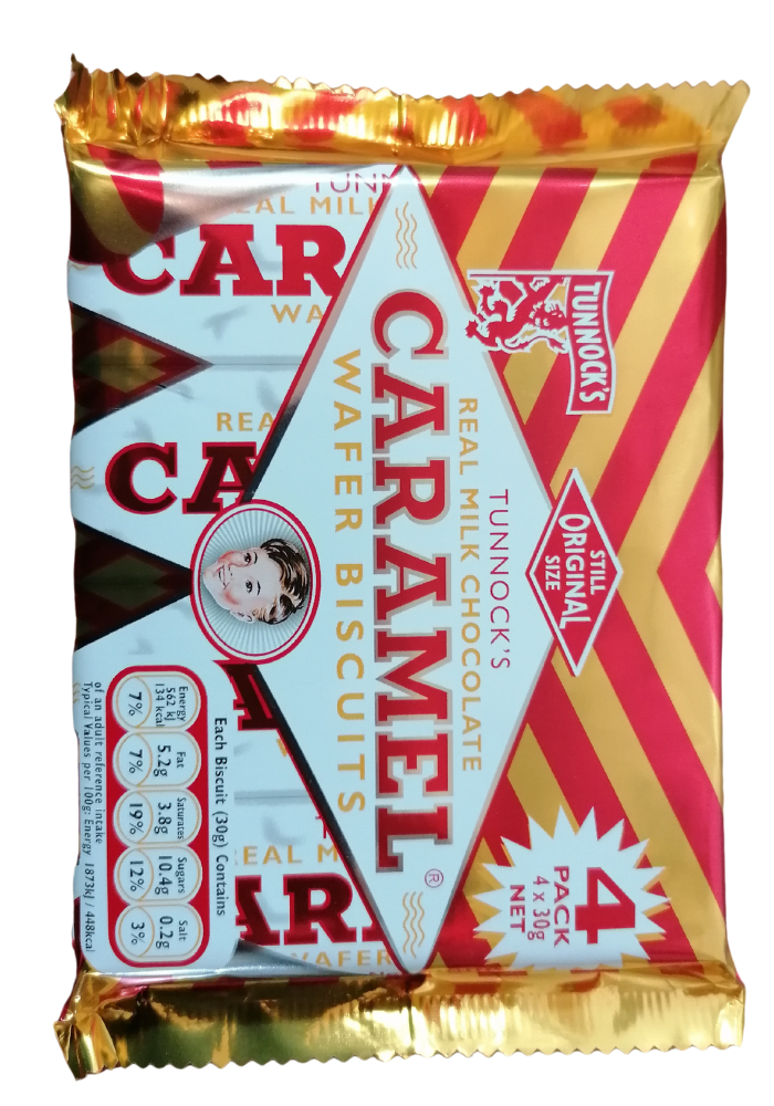 Tunnock's Choc Caramel Wafer - 4 Pack