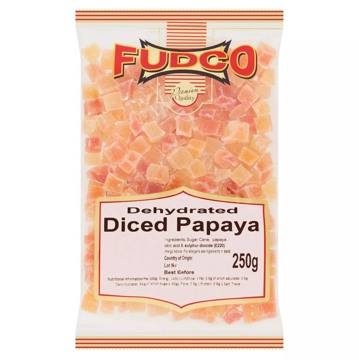 Diced Papaya Tray