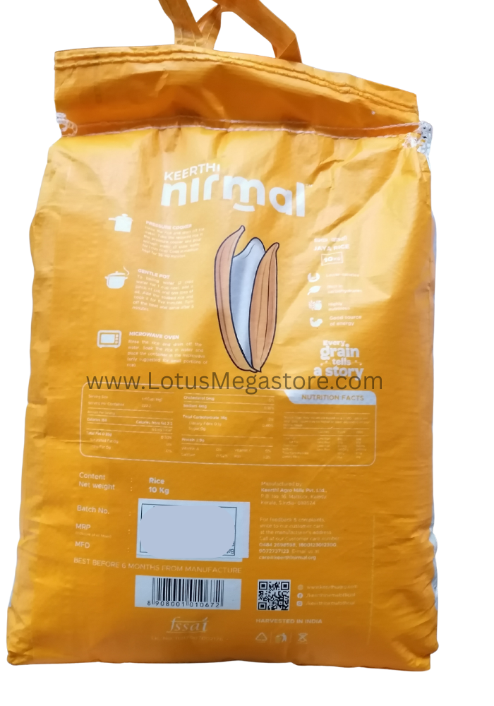 Nirmal Jaya Rice - 10 kg