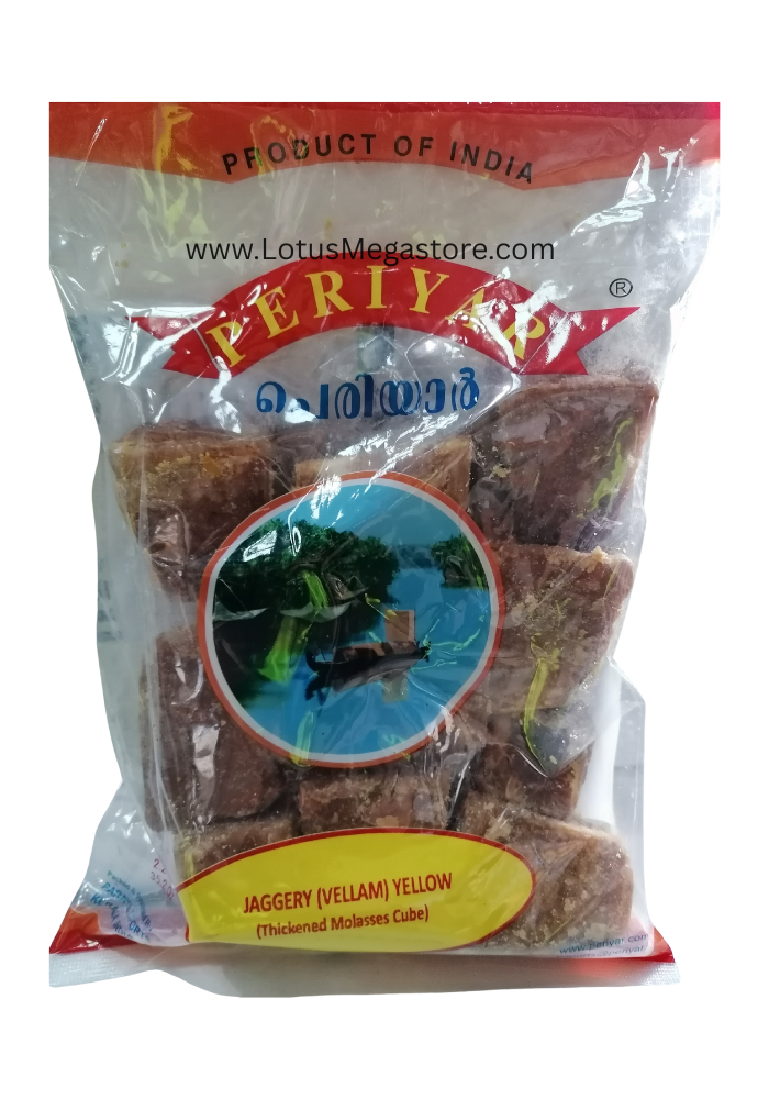 Periyar Yellow Jaggery Cube (Vellam) – 1 kg